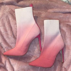 Pink Steve Madden booties